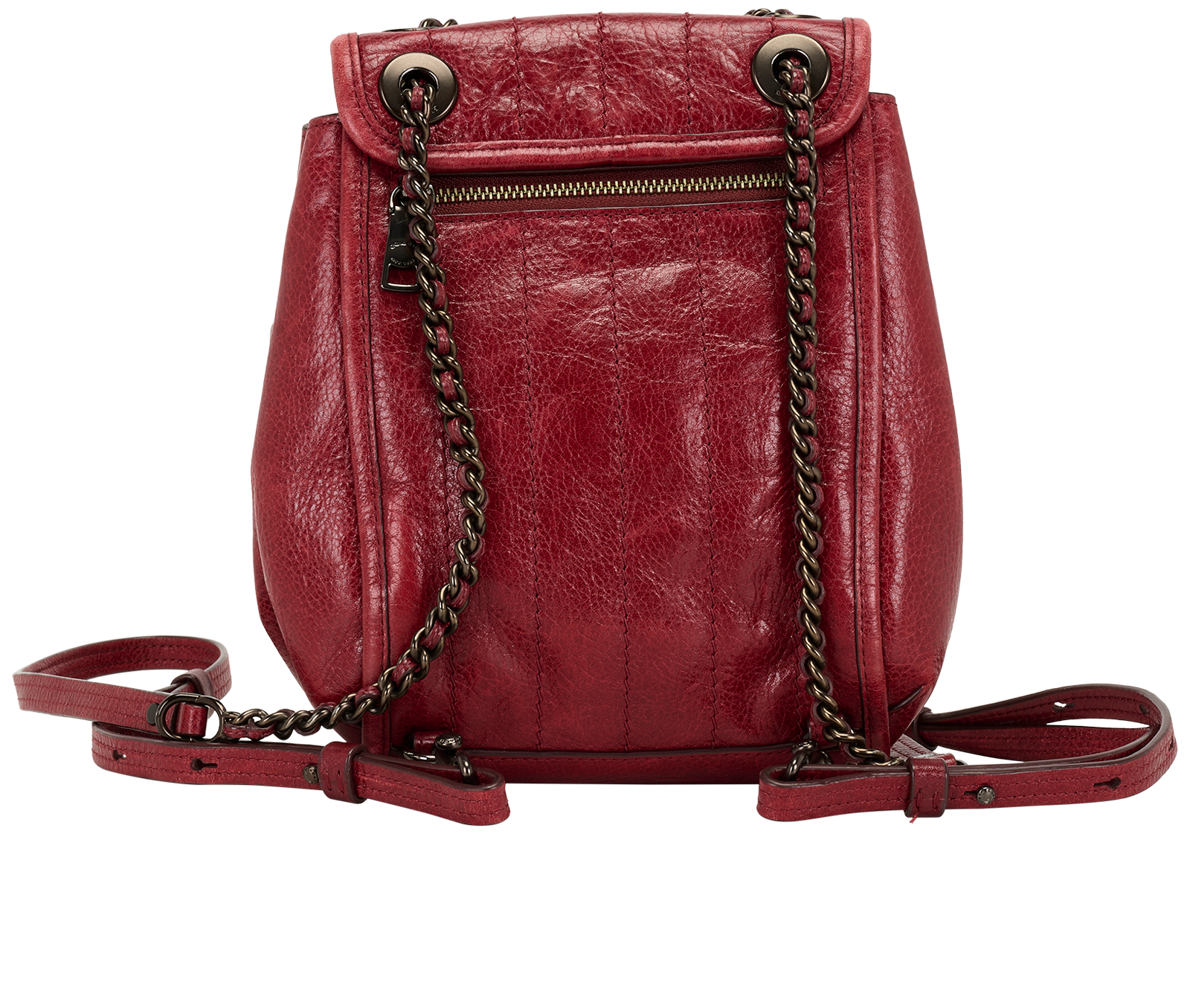 Melody Backpack, &pound;150, Handbags, Red, Leather, Back view